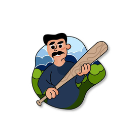 Персонаж с битой