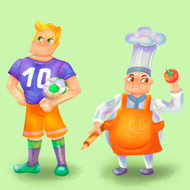 Футболист и повар