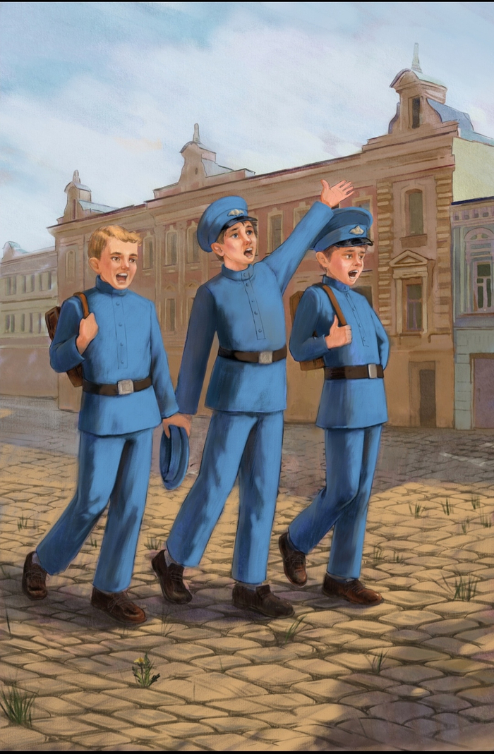 Илл. для издательства Эксмо книга Н. Г. Гарина-Михайловского "Детство Тёмы".