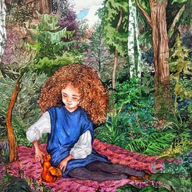 Девочка в лесу