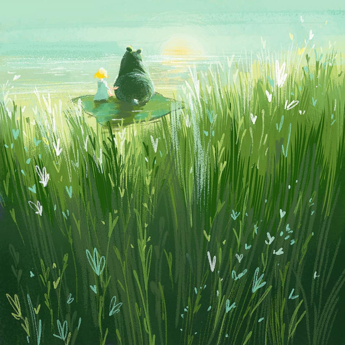 Теплое - теплое солнце.