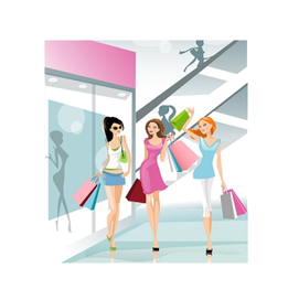 Девушки в магазине