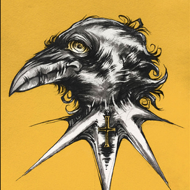 Тату-эскиз, Ворон