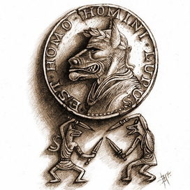 Человек человеку...Зверь. (Черная земля, В. П. Щепетнёв).