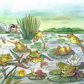 лето, лягушки, ляпота.