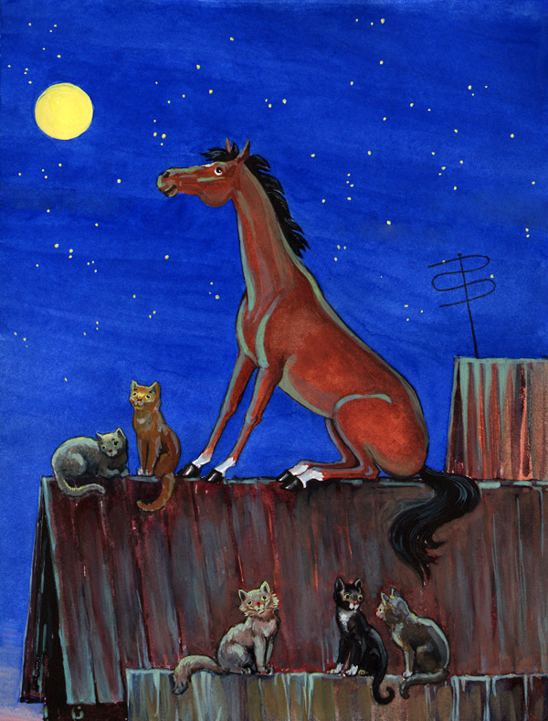 Иллюстрация к сказке "Рассеянный волшебник" Шварц