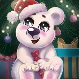 Новогодний мишка