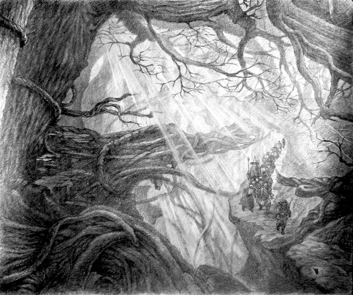 Иллюстрация к сказке "Властелин колец"