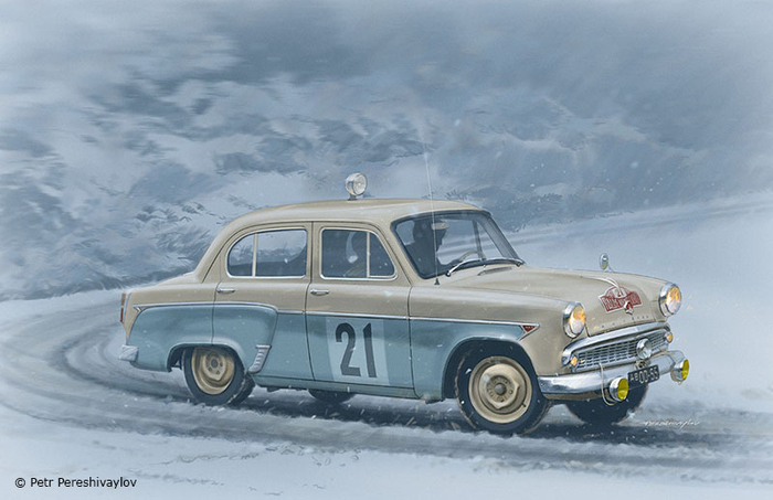 Москвич-403 ралли Монте-Карло 1964