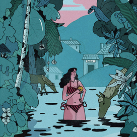 Девушка в джунглях