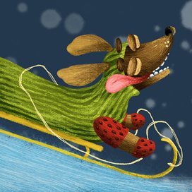 Такса в костюме арбуза