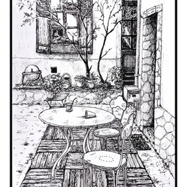 Кафе во дворе