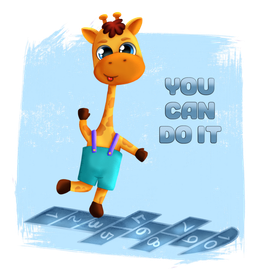 Веселый жираф