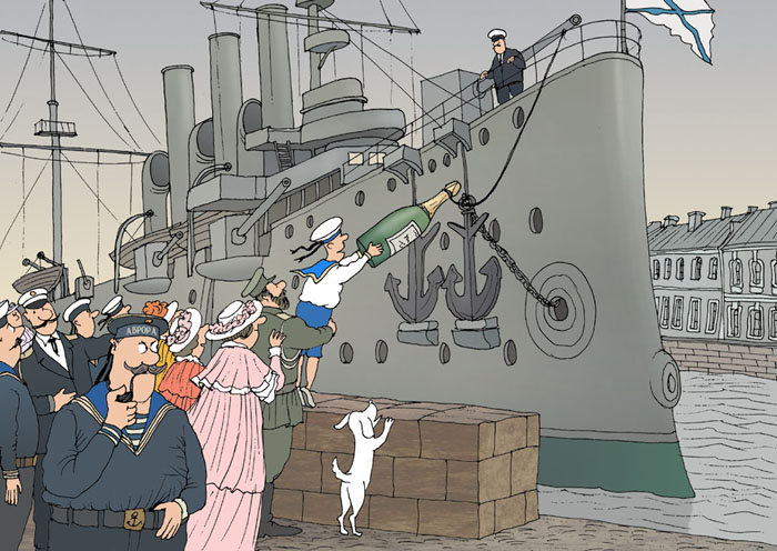 1900 год. Спущен на воду крейсер "Аврора"