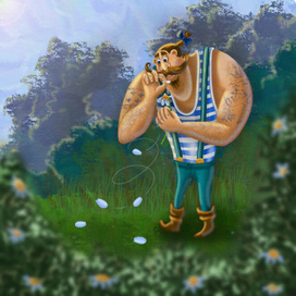 Моряк Лютик на суше