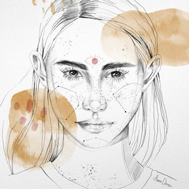 Портрет Абстракция-Графика