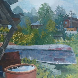 лодка в огороде