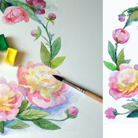 Акварельные логотипы