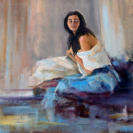 Азольда. холст масло 50х70