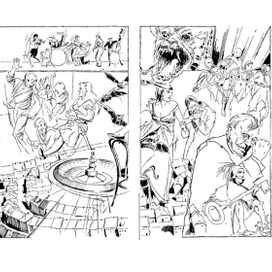 полосный разворот Г.Манн"Учитель Гнус"