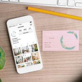 венок акварельный