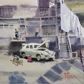 двор в Тбилиси