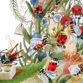 Насекомые за работой