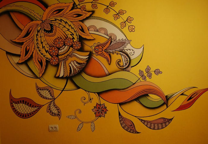 Роспись стены