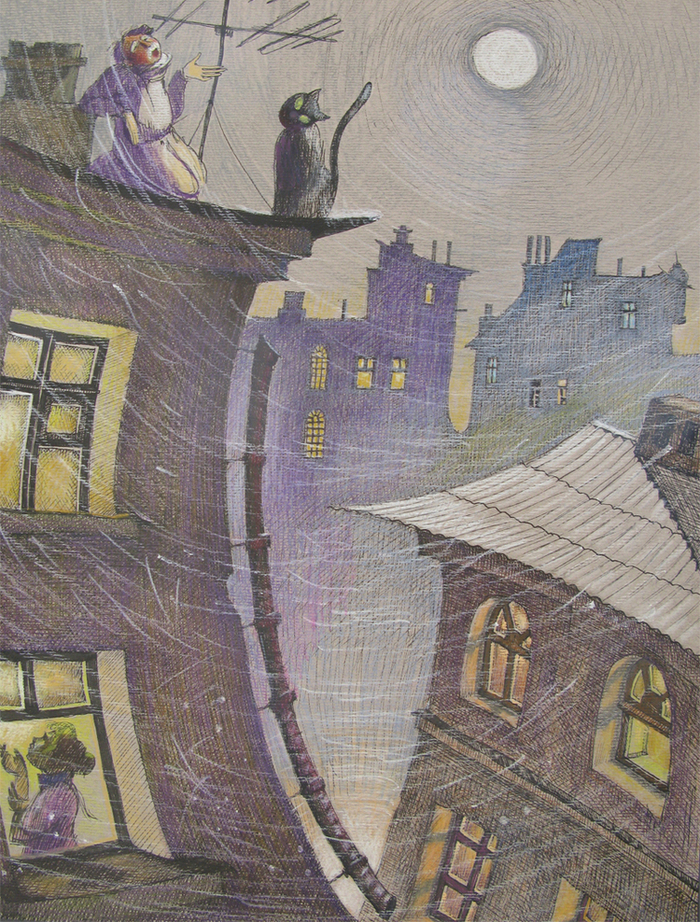  Диалог на крыше или куда идти когда жена пьяного прогнала!