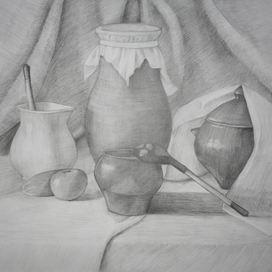 Натюрморт с крынкой