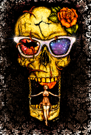 gold skull