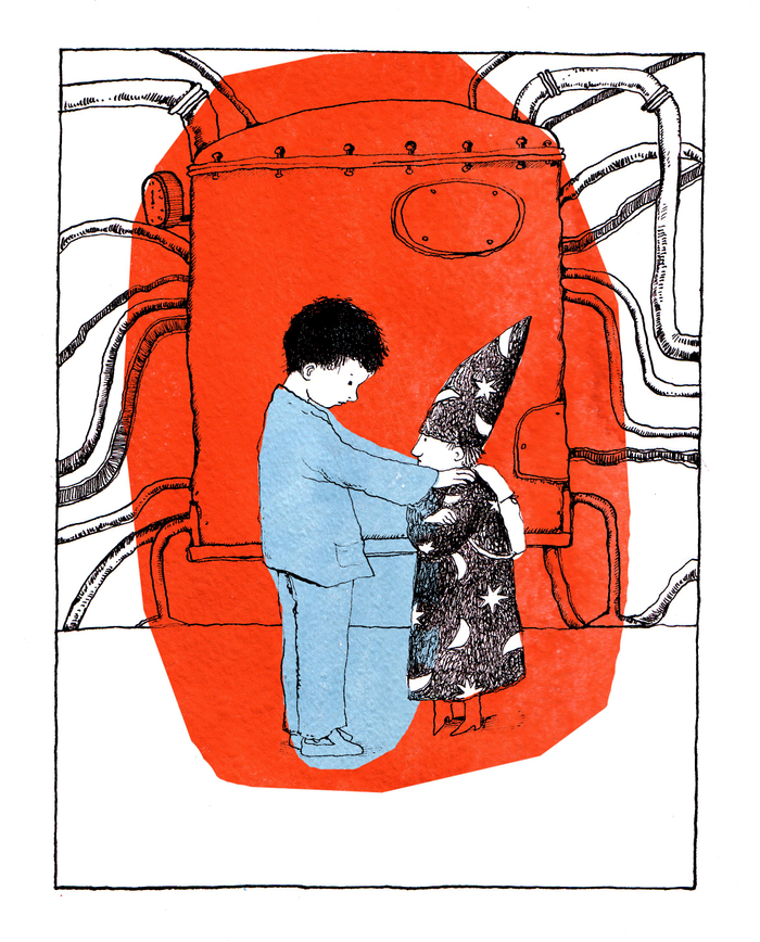 Горе волшебник. иллюстрация