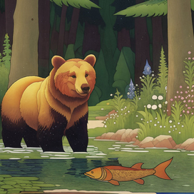 Охота медведя