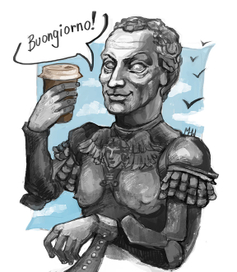 Гаттамелата и латте маккиато