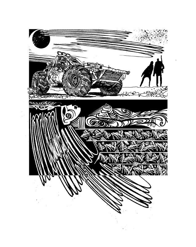 "Могилы времени" Дж.Г. Баллард, иллюстрации к рассказам, 2016 г.