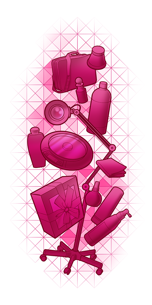 Наклейка на окно магазина косметики 6