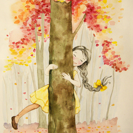 Девочка в лесу