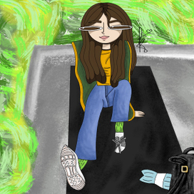 Мечтательная девушка