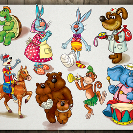 Персонажи для книги-игрушки