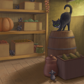 Кот в чулане