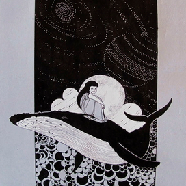 На спине у кита