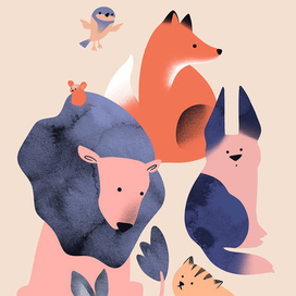 Звериный постер