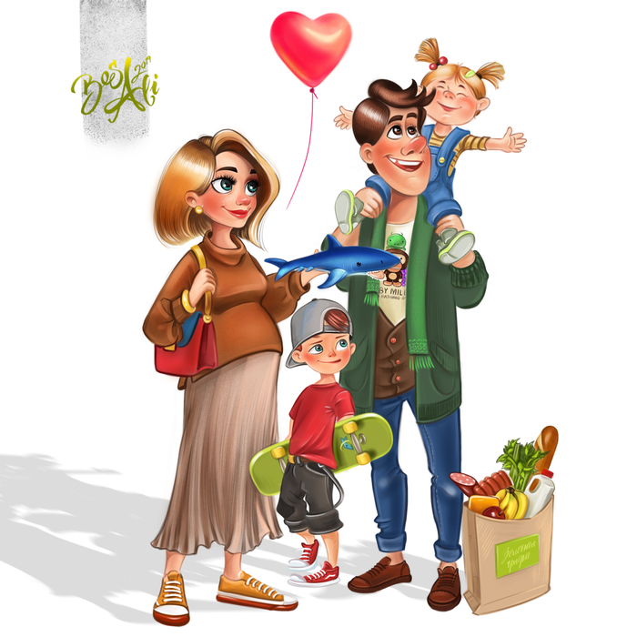 Иллюстрация для календаря ТЦ.