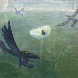 Эскиз к анимационному фильму "Вынужденная посадка"