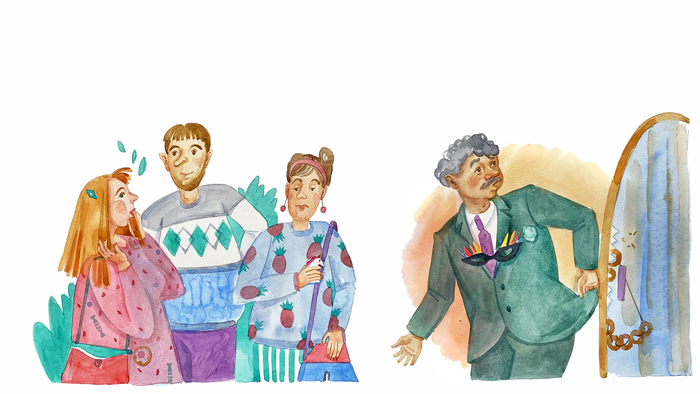 Иллюстрация к сказке "Однажды в Капустине"