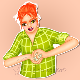 Стикер  "Злость художника"