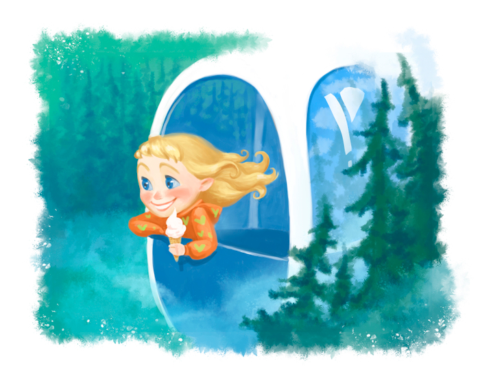 Девочка с мороженным