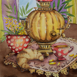 Самовар. Облепиховый чай