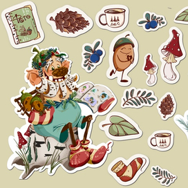 Стикерпак «Сказка в лесу»