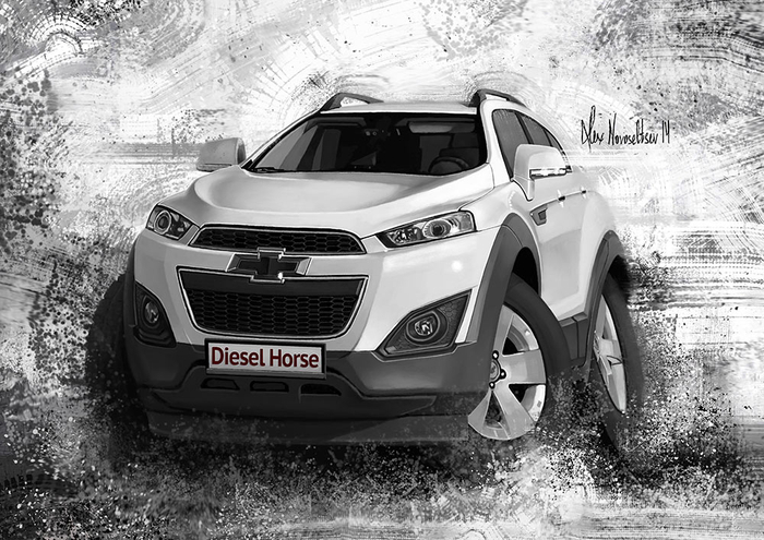 Карикатура Chevrolet Captiva 